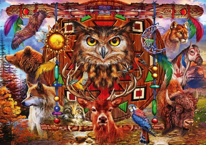 Puzzle Tierischer Totem 4000 Teile