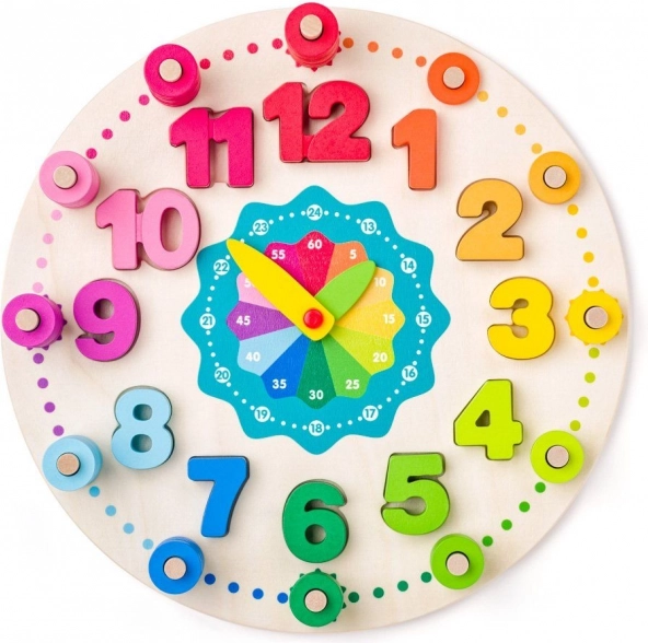 Holzuhr zum Lernen, 102 Stück