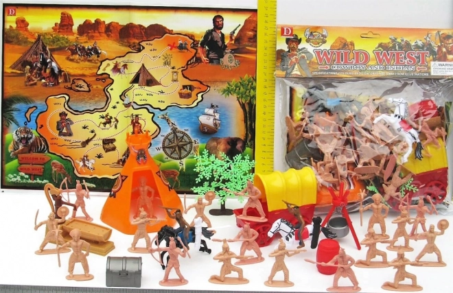 Indianer mit Zubehör – Spielfiguren und Zubehörset