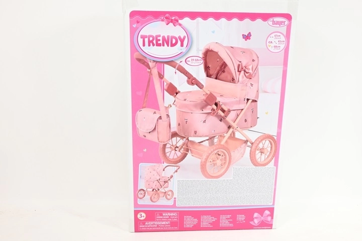 Bayer Design Kombi-Puppenwagen Trendy, rosa