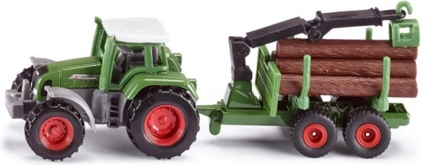 Siku Farmer Traktor mit Forstanhänger – Metallmodell
