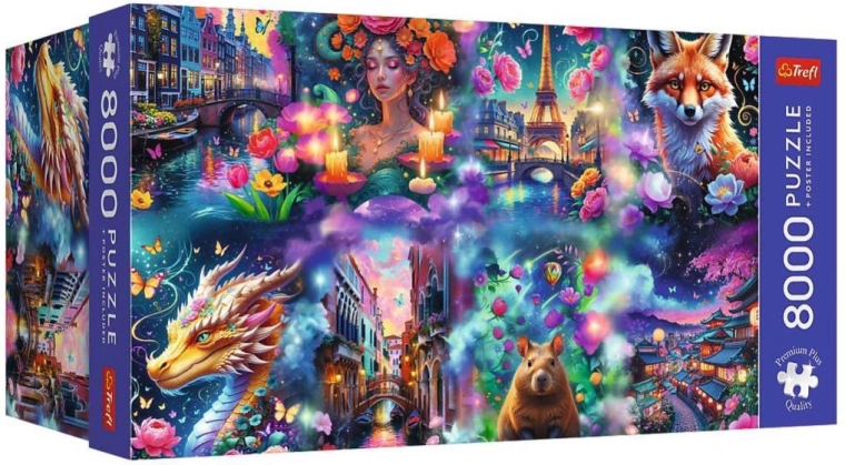 Puzzle Trefl Premium Plus Bunte Welt 8000 Teile