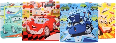 Geschenktüte „Fröhliche Autos“