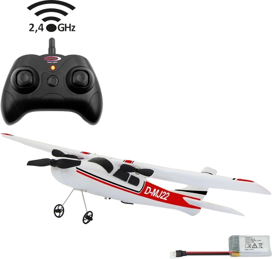 RC-Flugzeug JAMARA Cessna 182 mit Gyroskop und 2,4-GHz-Steuerung