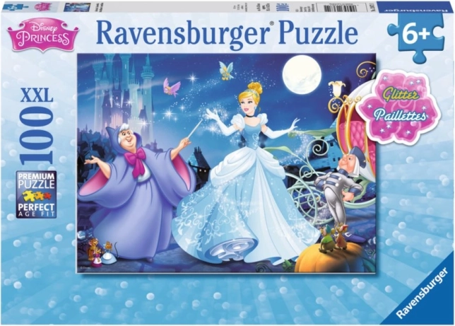 Glitzerndes Puzzle Aschenputtel XXL 100 Teile