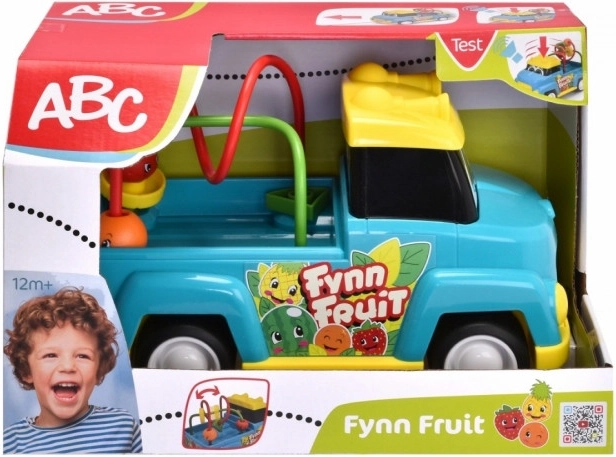 Zieh-Spielauto mit Obst-Labyrinth ABC 25 cm