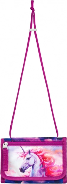 Halsgeldbörse mit Einhornmotiv