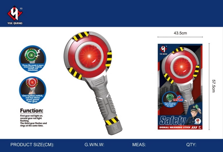 Polizeikelle mit Lichteffekten 24 cm