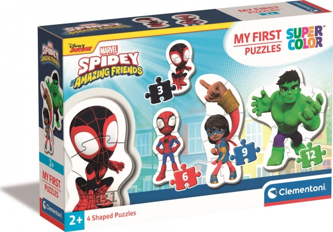 Mein erstes Puzzle CLEMENTONI SPIDEY und seine fantastischen Freunde 4-in-1
