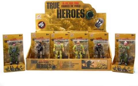 Soldatenfiguren mit Waffen – Set mit 12 Stück