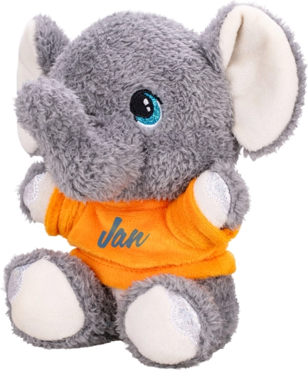 Plüschelefant 17 cm mit T-Shirt