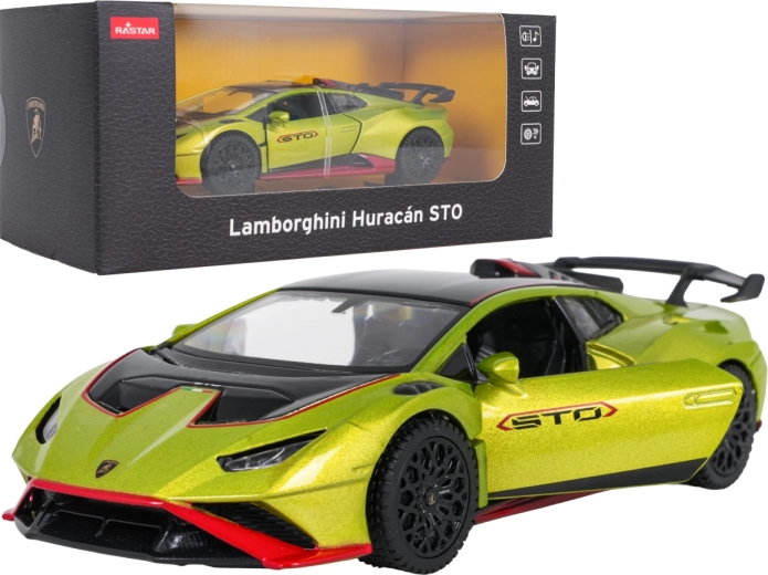 Metallmodell Lamborghini Huracán STO 1:32 grün RASTAR