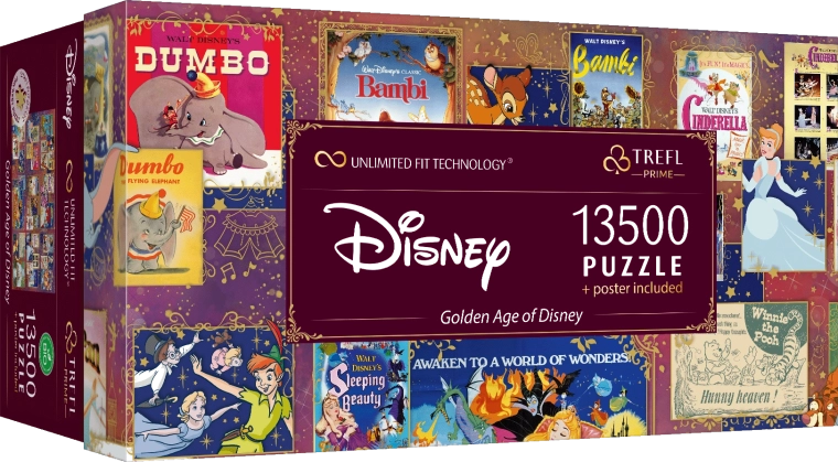 Puzzle 13500 Teile Goldenes Zeitalter Disney
