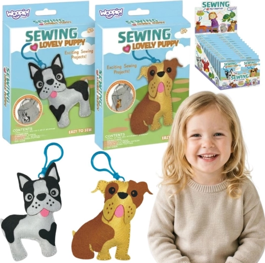 Woopie Sewing Lovely Puppy – Nähset für Kinder (DIY-Hundeanhänger)