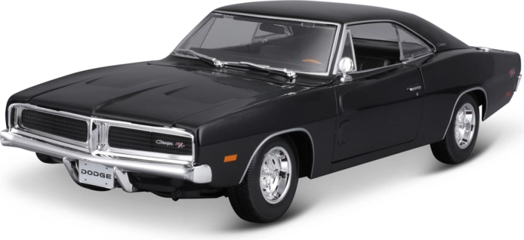 Maisto 1969 Dodge Charger R/T schwarzes Automodell 1:18