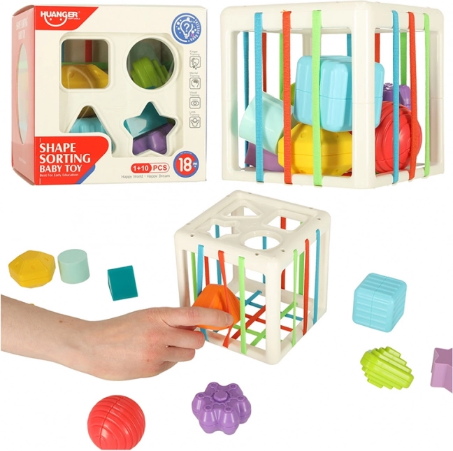 Elastischer sensorischer Würfel mit Formeneinlagen