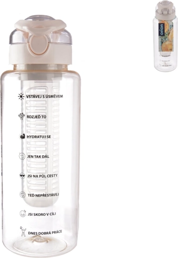 Tritan-Trinkflasche mit Loop-Verschluss und Fruchteinsatz 1 l