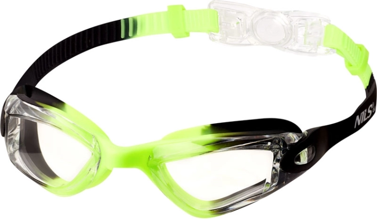 Kinder-Schwimmbrille NILS Aqua NQG770AF, schwarz/grün