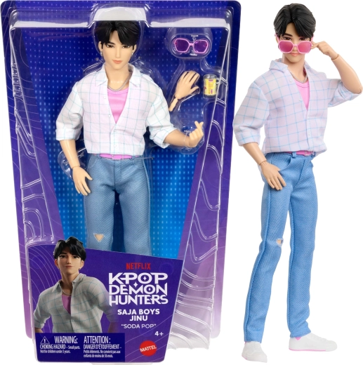 Mattel KPop Demon Hunters Saja Boys Jinu „Soda Pop“ Modepuppe 30 cm