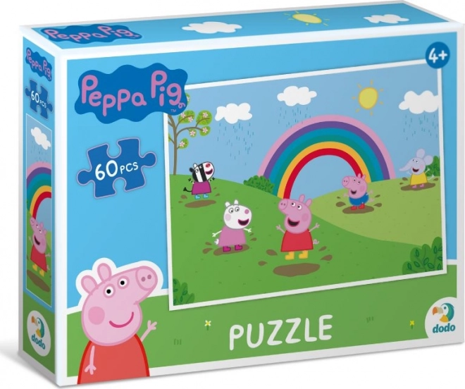 Puzzle Peppa Wutz Regenbogenfreude 60 Teile