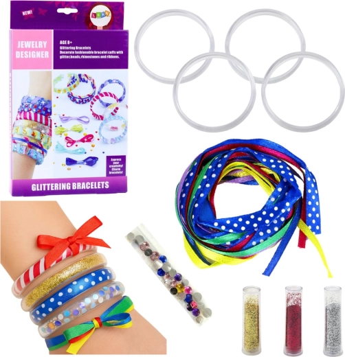 Kreativset zur Herstellung glitzernder Armbänder