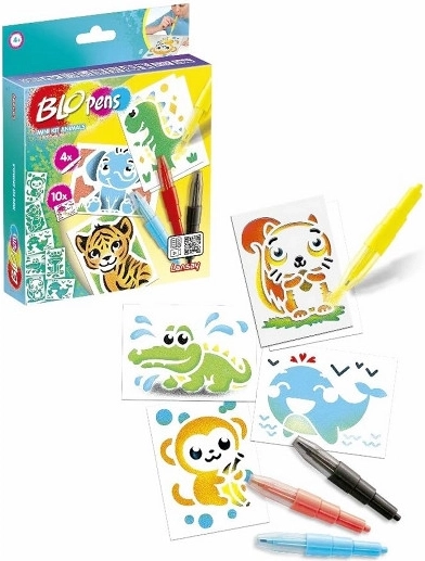Blopens Mini-Set Tiere – kreatives Airbrush-Set für Kinder