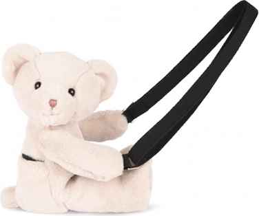Doudou Plüsch-Umhängetasche Teddybär beige 30 cm