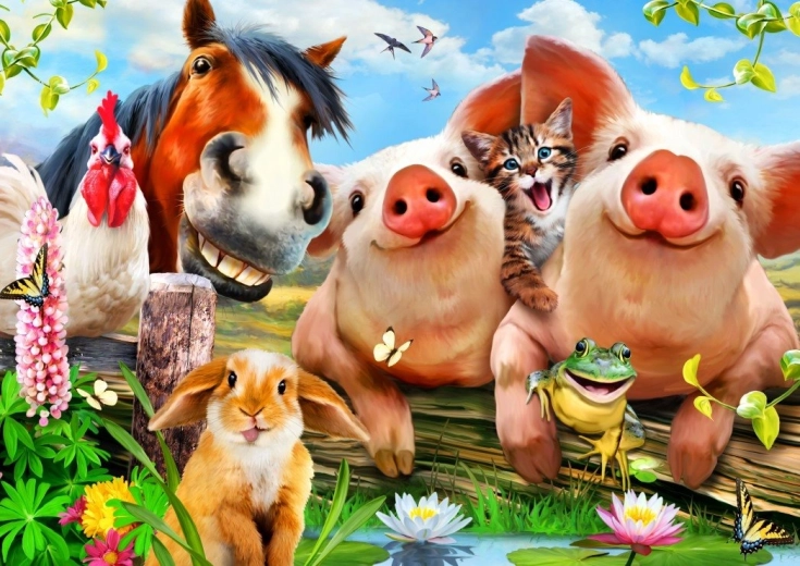 Puzzle Niedliche Haustiere 500 Teile BLUEBIRD