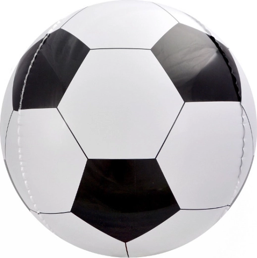 Folienballon 16" Fußball schwarz‑weiß