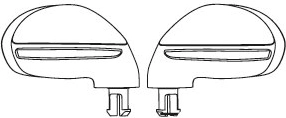 Rückspiegel für Kinder-Elektroauto Bentley (links und rechts) – Set 2 Stk.