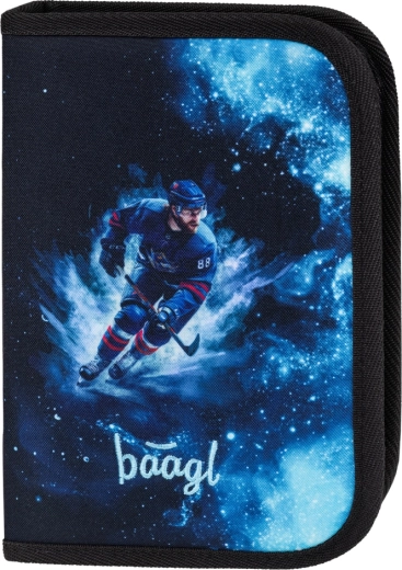 BAAGL einstöckiges Schulmäppchen Hockey