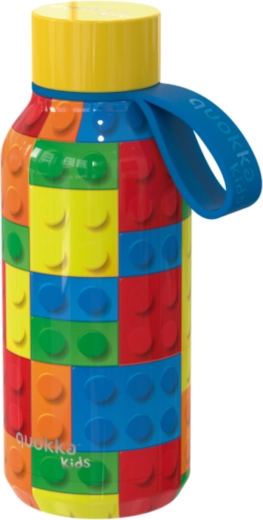Edelstahl-Thermoflasche Quokka Kids solid color bricks mit Schlaufe, 330 ml