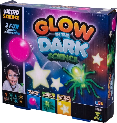 Wissenschaftliches Experimentier-Set leuchtet im Dunkeln