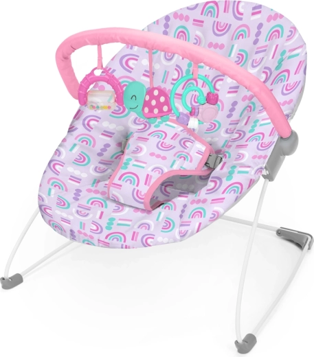 Bright Starts Babywippe mit Spielzeug Confetti Rainbow Bouncer