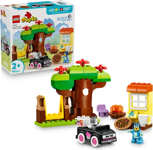 LEGO DUPLO Bluey Bauset „Pizzeriaspaß“ mit Muffin und Bluey