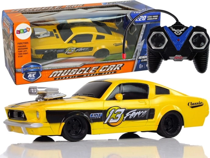 RC Sportwagen 1:20 gelb mit Fernsteuerung