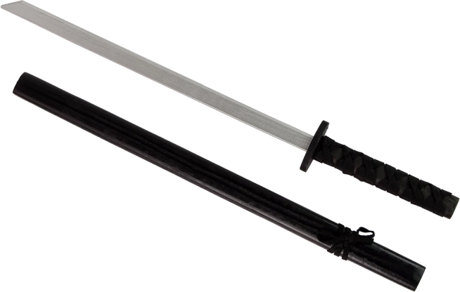 Schwarzes Holzschwert für Ritter 73 cm