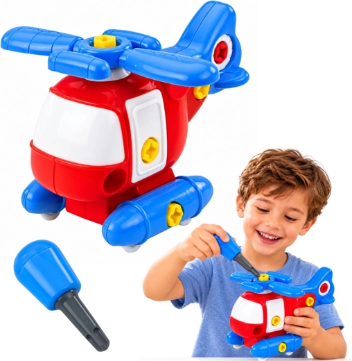 Schraubbarer Hubschrauber – Bausatz für Kinder