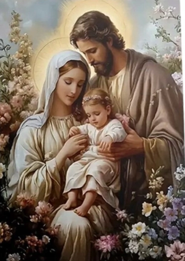Malen nach Zahlen – Heilige Familie 40 × 50 cm