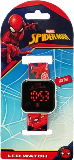 Kinder-LED-Uhr mit Kalender Spider-Man
