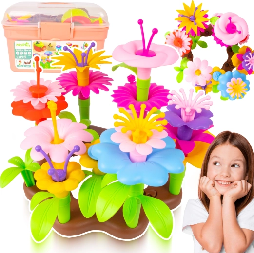 Konstruktionsset Blumen 97 Stk DIY