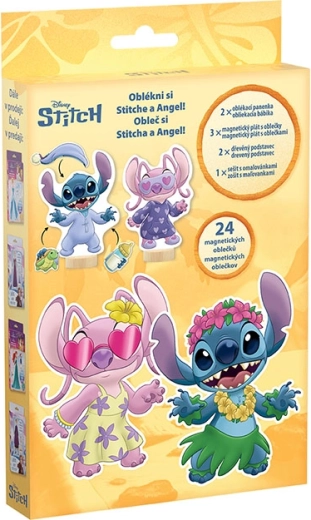 Magnetisches Anziehspiel mit Malbuch Lilo & Stitch