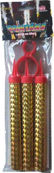 Goldener Partybrunnen mit Flaschenhalter 40 Sekunden