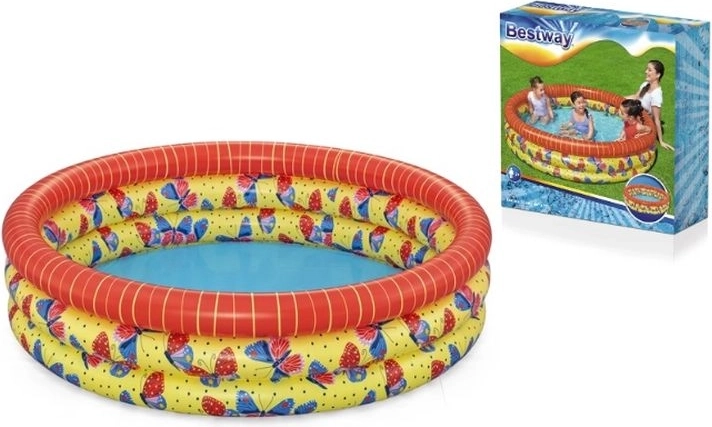 Kinder-Aufblasbecken mit Schmetterlingen 168 × 38 cm