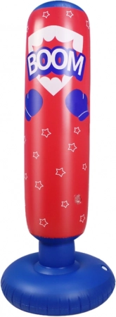 Aufblasbarer Boxsack rot-blau 125 cm
