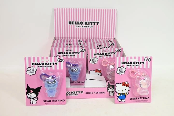 Hello Kitty Schlüsselanhänger mit Slime (2 Varianten)