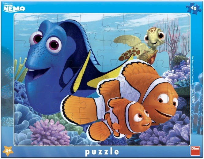 Dino Puzzle „Nemo und Freunde“ – 40 Teile mit Rahmen