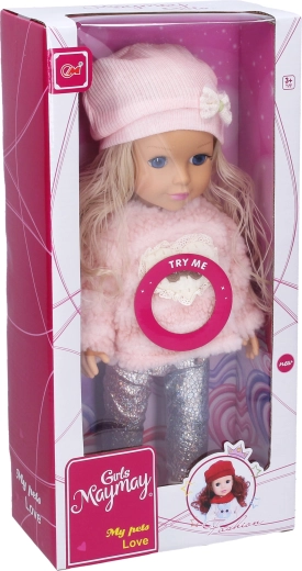 Puppe mit Mütze 36 cm – 1 Stück