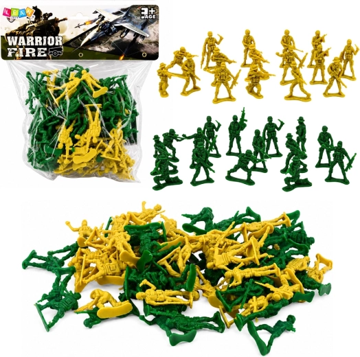 Militärset aus Plastik-Soldaten 72 Stk.