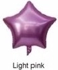 Folienballon Stern hellrosa 45 cm